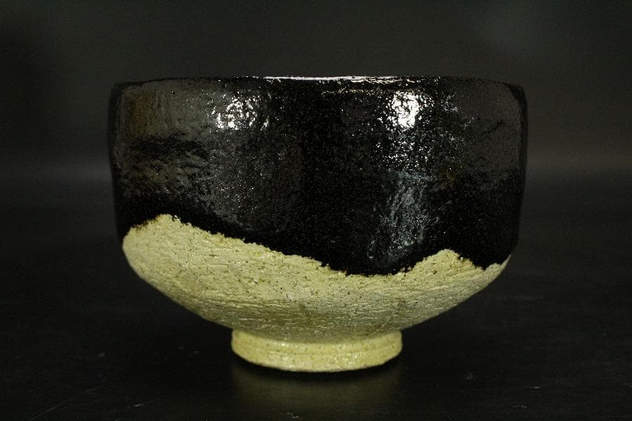 茶道具 楽入造 黒楽 抹茶茶碗 共箱 未使用(メ1365)