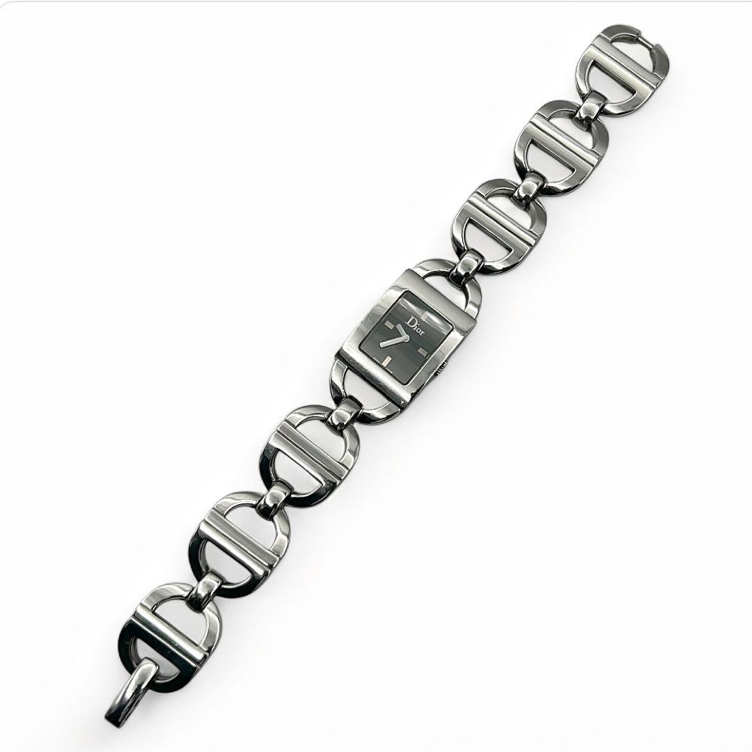 ✨美品・希少✨DIOR マリススクエア 腕時計 CDロゴブレス シルバー
