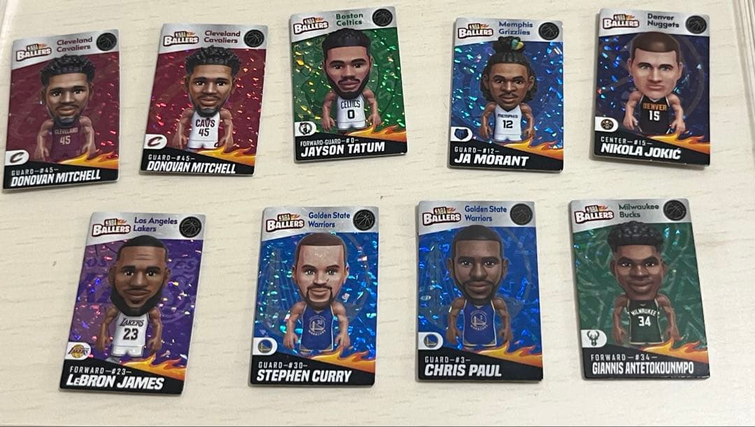 NBAballers 人気選手入りセット‼️ミニフィギュア9体 【まとめ売り】