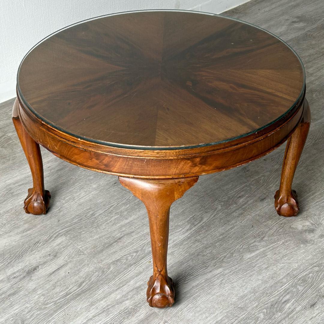 【最終値下げ】アンティーク 家具 ガラストップ コーヒーテーブル 英国 194A