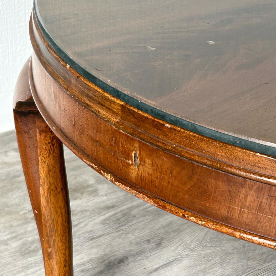 【最終値下げ】アンティーク 家具 ガラストップ コーヒーテーブル 英国 194A