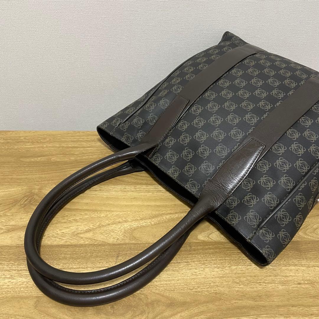 《美品》LOEWE（ロエベ）レザー ハンドバッグ ダークブラウン