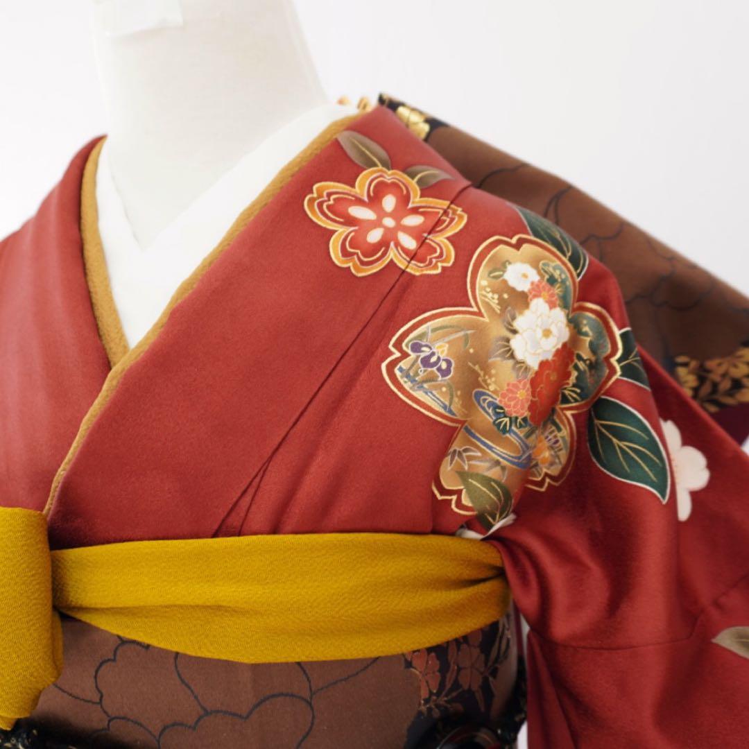 振袖フルセット 980F 5点セット　正絹 すべて正絹