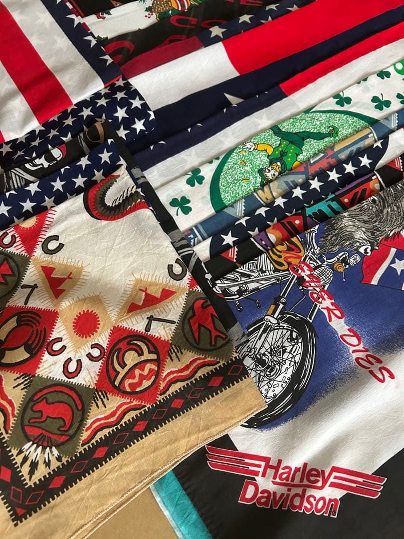 アメリカ製　80s 90s バンダナ20枚セット E