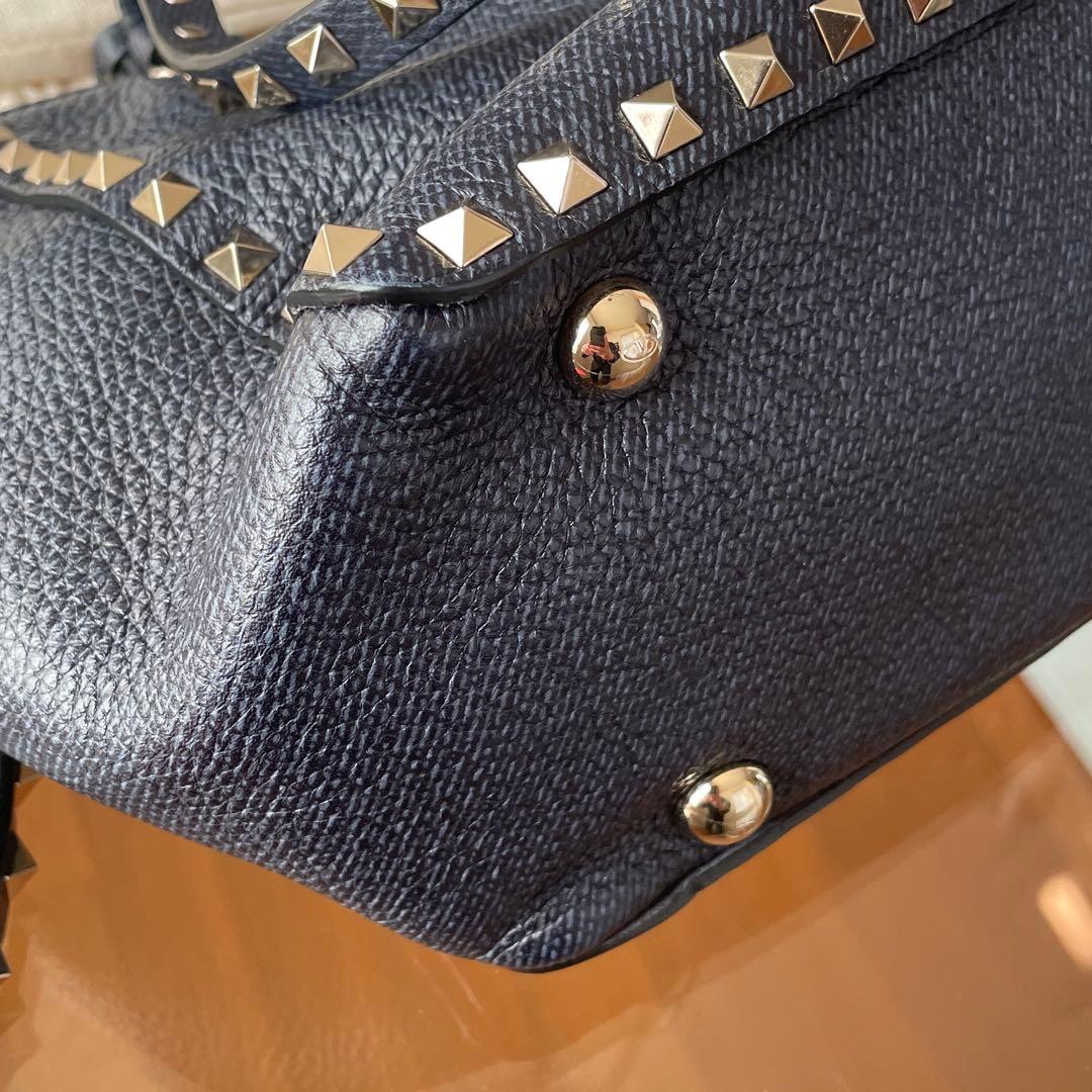 【美品】VALENTINO ヴァレンティノ ロックスタッズ 2WAY トート