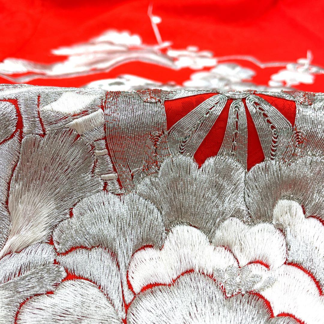 ◎mk-1250　引き振袖　お引きずり　婚礼衣装　銀駒刺繍　　11-28
