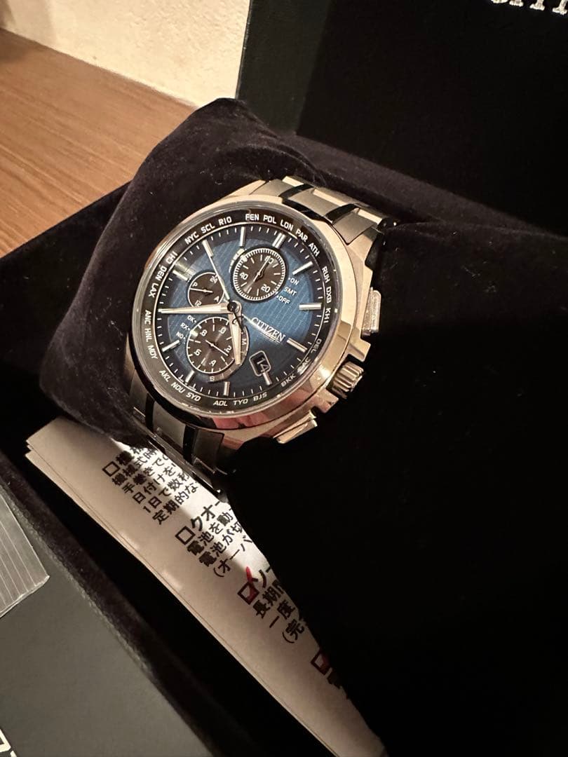 [美品]シチズン CITIZEN AT8040-57L アテッサ エコドライブ