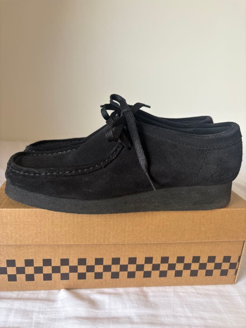 靴 Clarks Wallabee2 Black 25.5cm