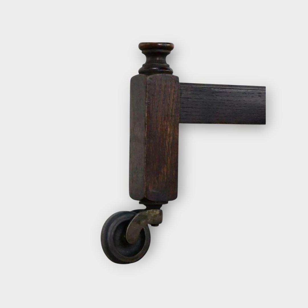 木製 2段 キッチンワゴン クラシック　イギリスアンティーク ダークブラウン