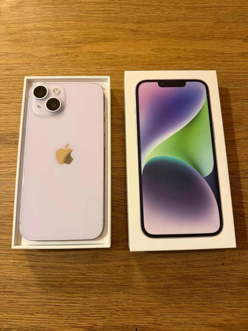 Apple iPhone 14 パープル 本体　美品　即日発送