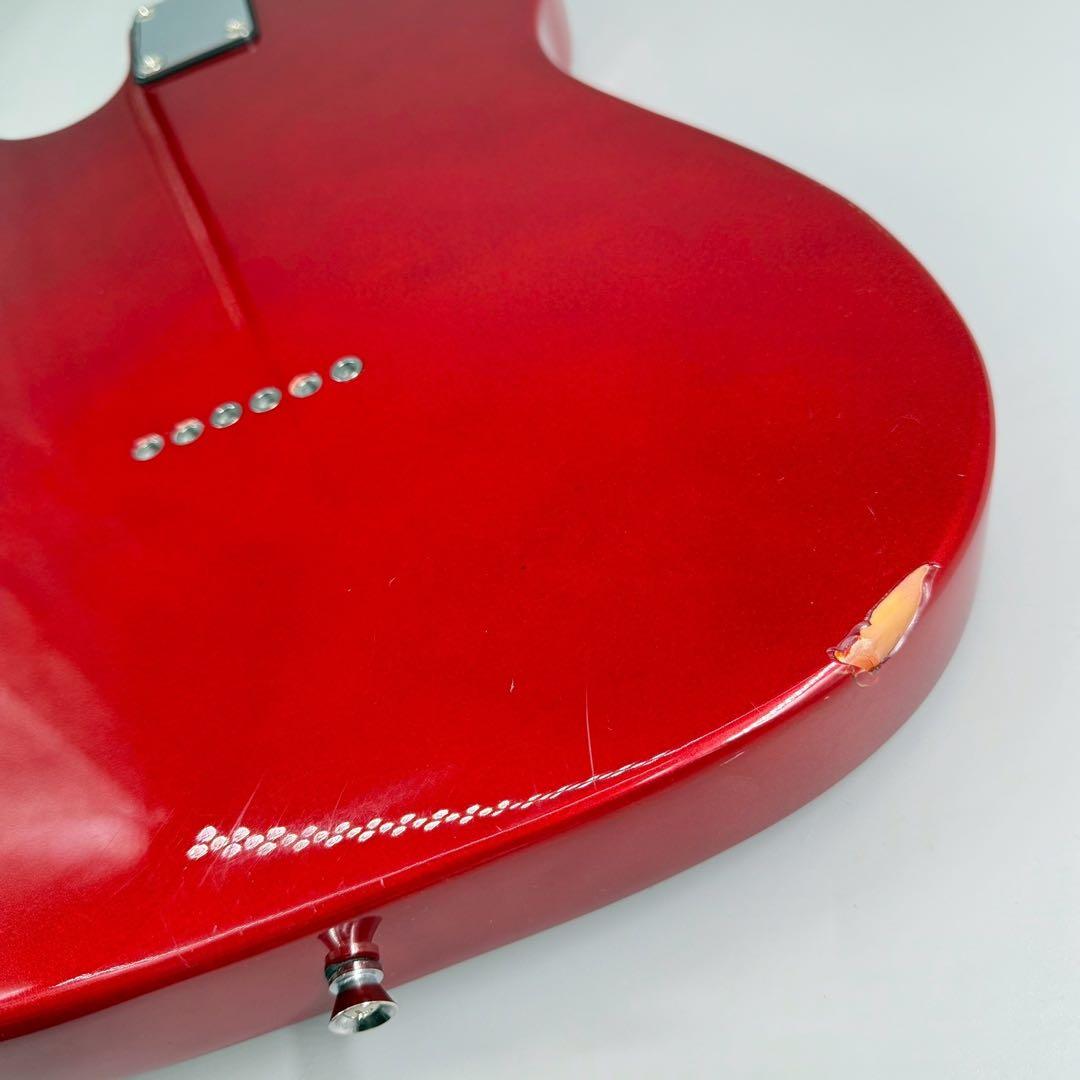 テレキャスター　fender ヘッド　メーカー不明　レッド