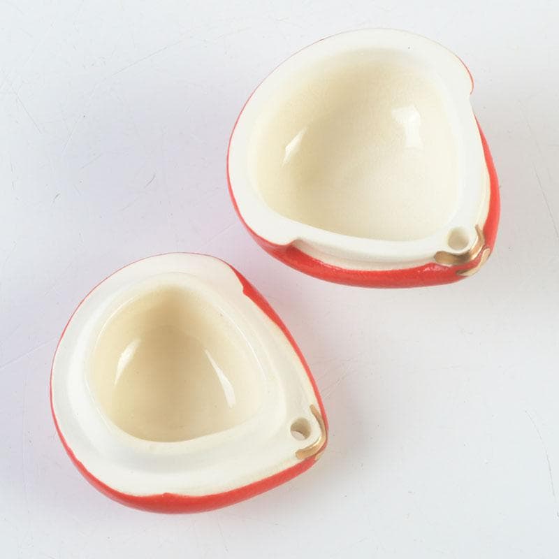 茶道具　萬古焼　加賀瑞山造　はじき猿　香合　共箱　V　9804