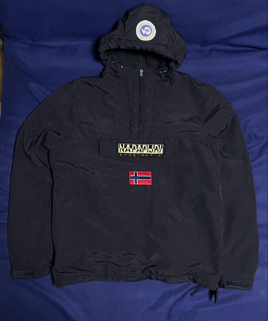 NAPAPIJRI ブラック アノラックジャケット アノラックパーカー