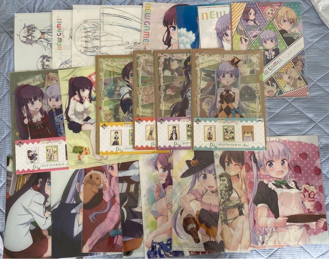ニューゲーム　クリアファイル　NEW GAME 一番くじ　原画
