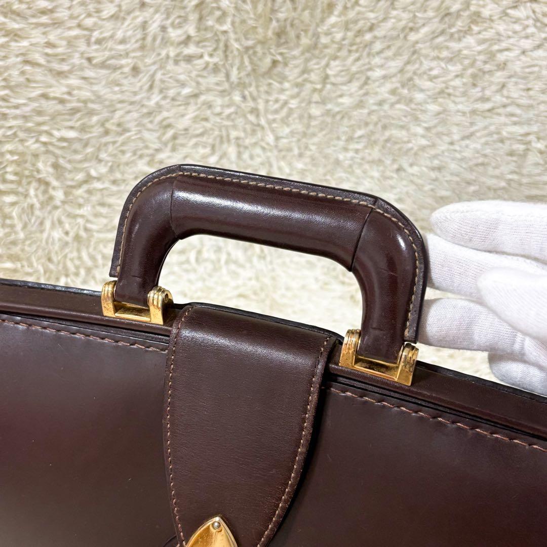 【極美品】土屋鞄 ダレスバッグ ブライドルレザー ダークブラウン A4収納可能