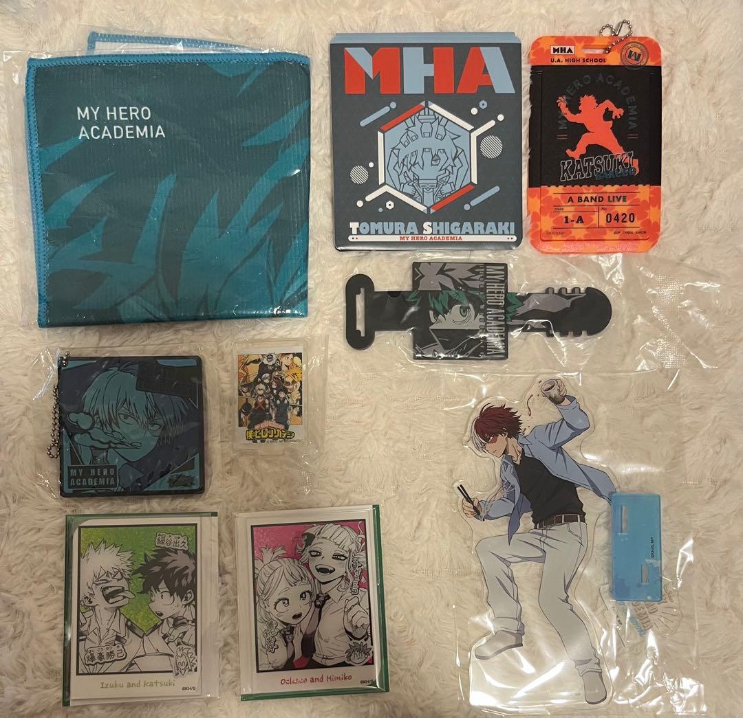 僕のヒーローアカデミア グッズ まとめ売り アクスタ 缶バッジ クリアカード多数