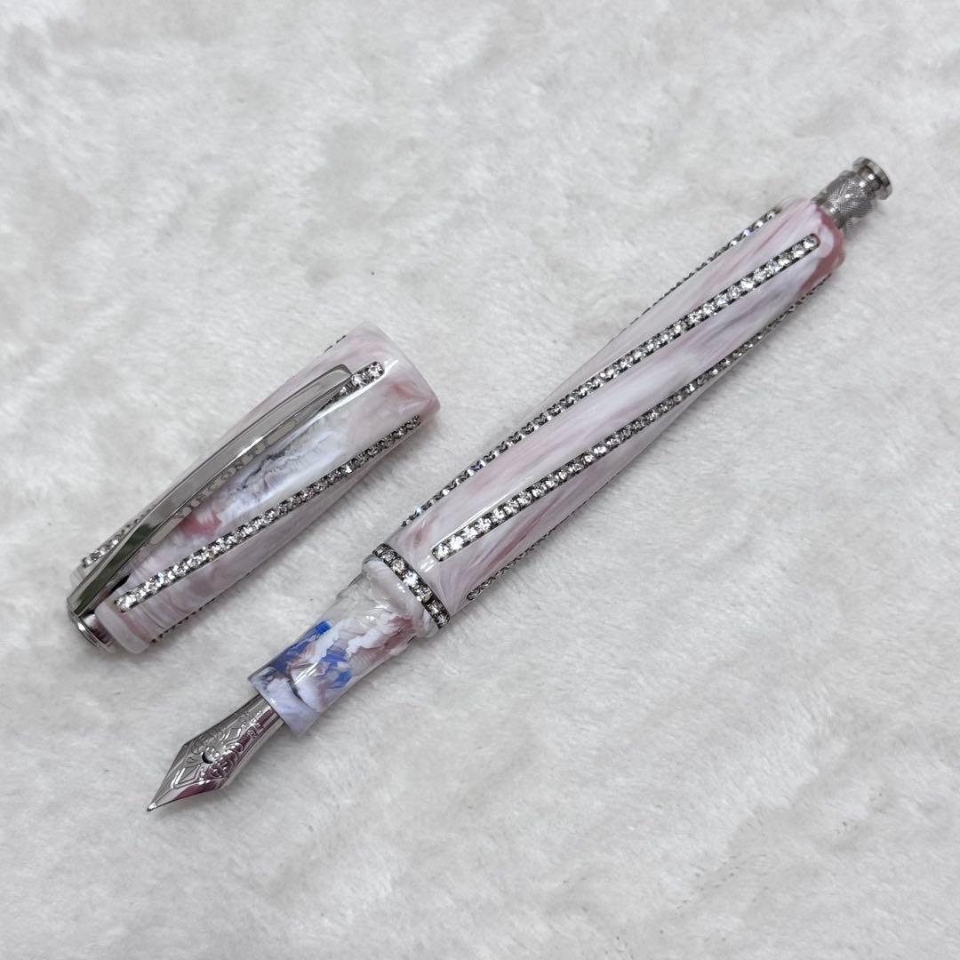 ＊美品＊ VISCONTI ディヴィーナロイヤル ローズパール 万年筆 F