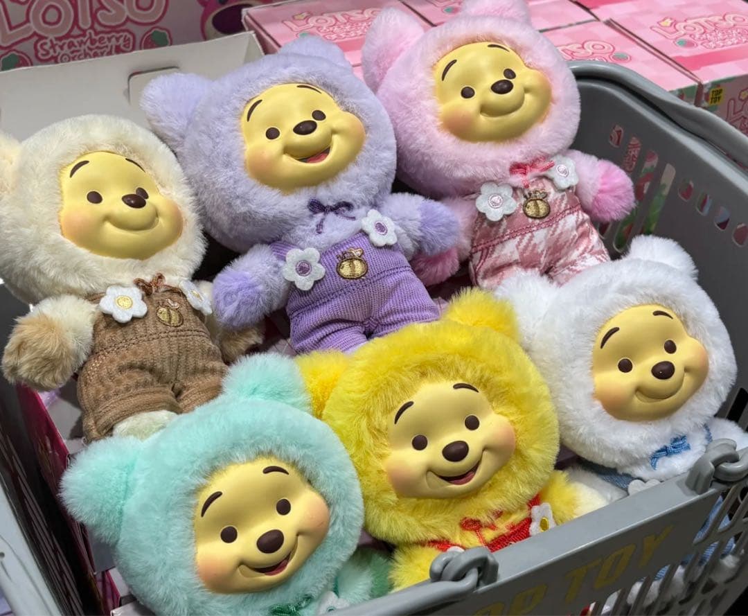 くまのプーさん キャンディシリーズ　ぬいぐるみ ６点入りTOPTOY クリスマス