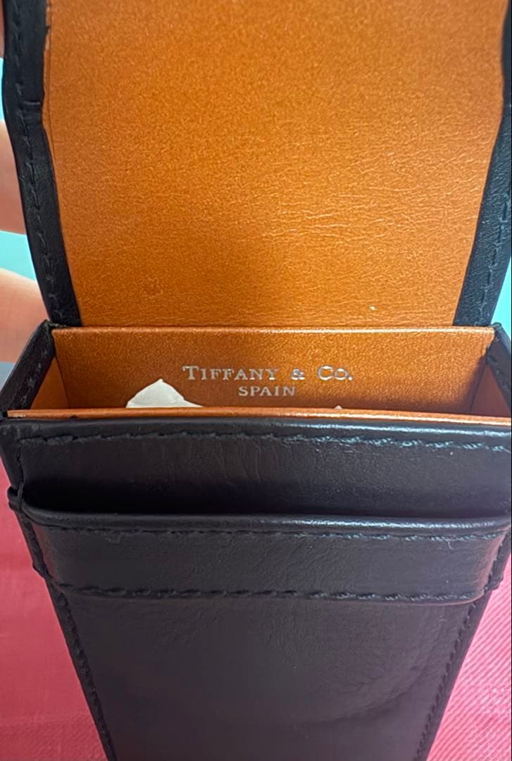 ティファニー本革ペンケース