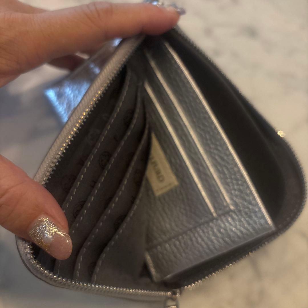 シルバー 星柄 財布