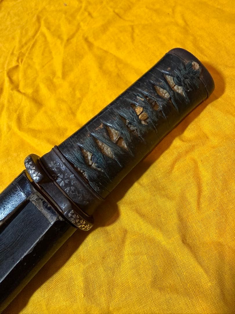 揃金具短刀拵　残欠ナイフツナギ付　合法サイズ