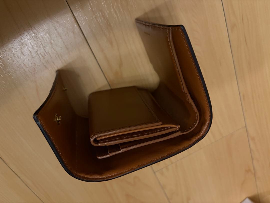 値下げ　CELINE 三つ折り財布 ダークブラウン
