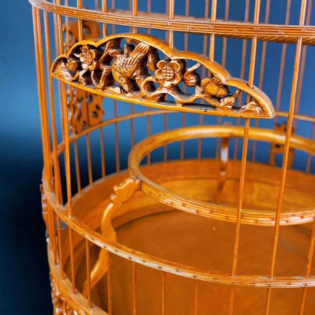 【蔵出し出品】鳥籠　ヴィンテージ　透かし彫り