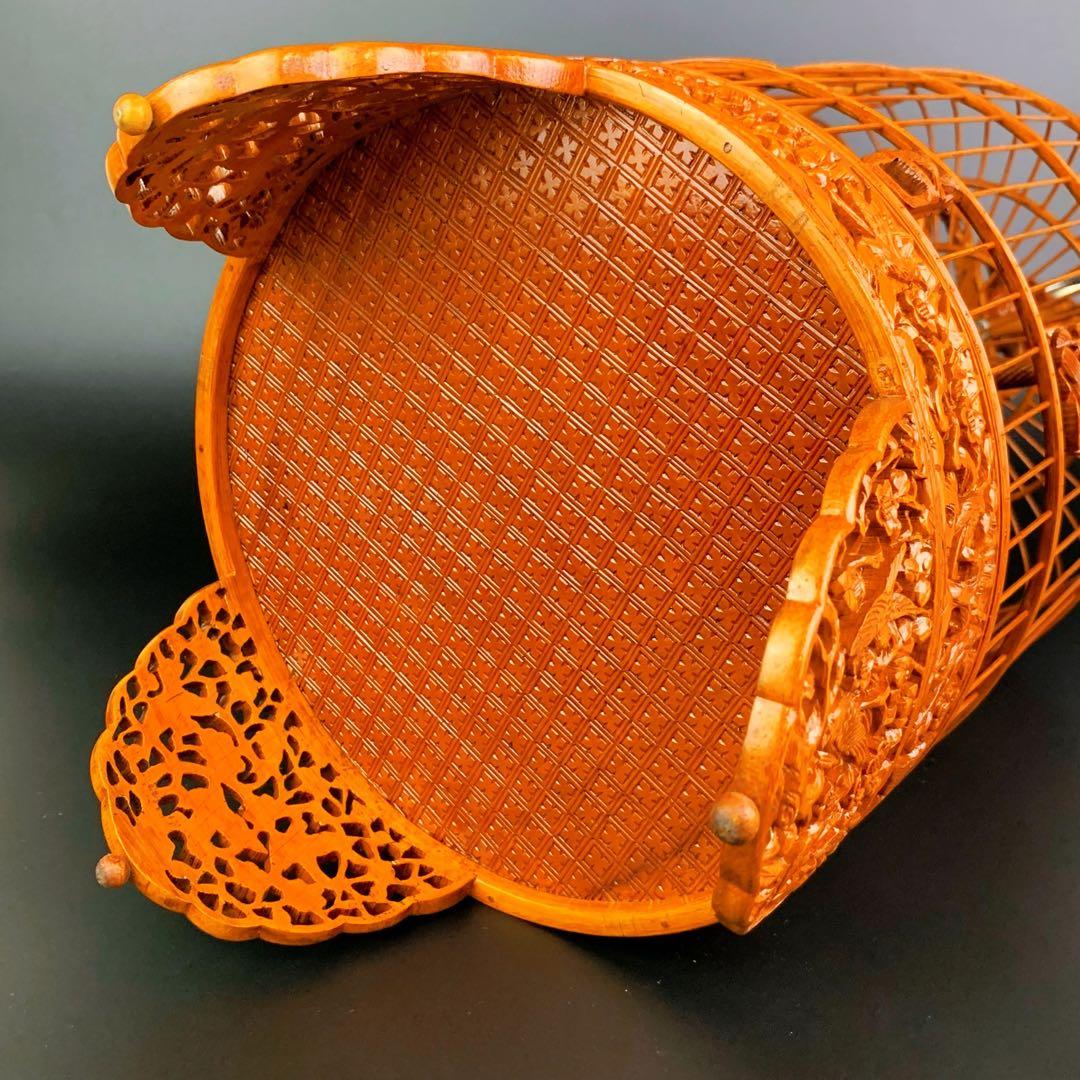 【蔵出し出品】鳥籠　ヴィンテージ　透かし彫り