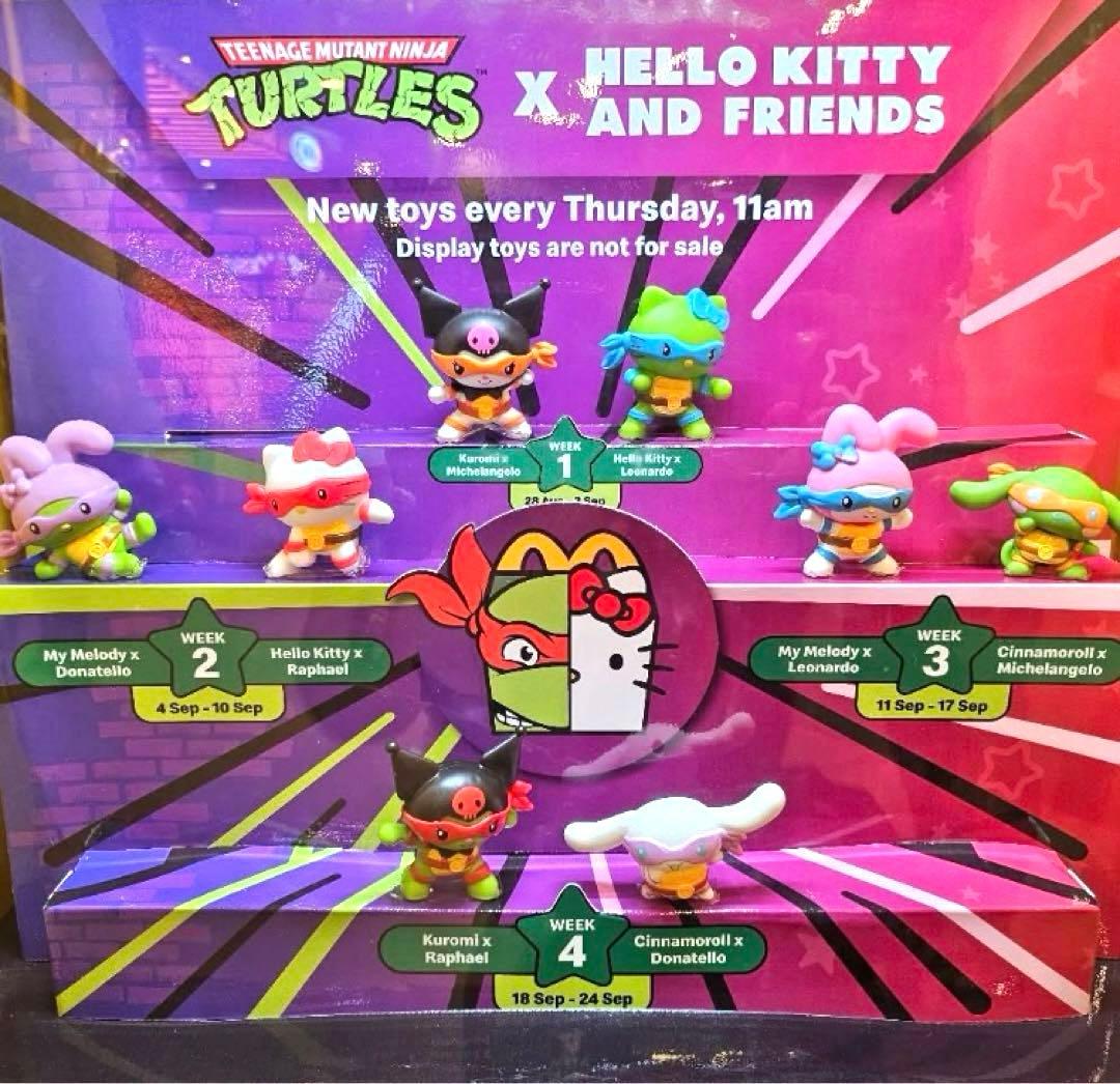 TMNT x Hello Kitty シンガポール　コンプ