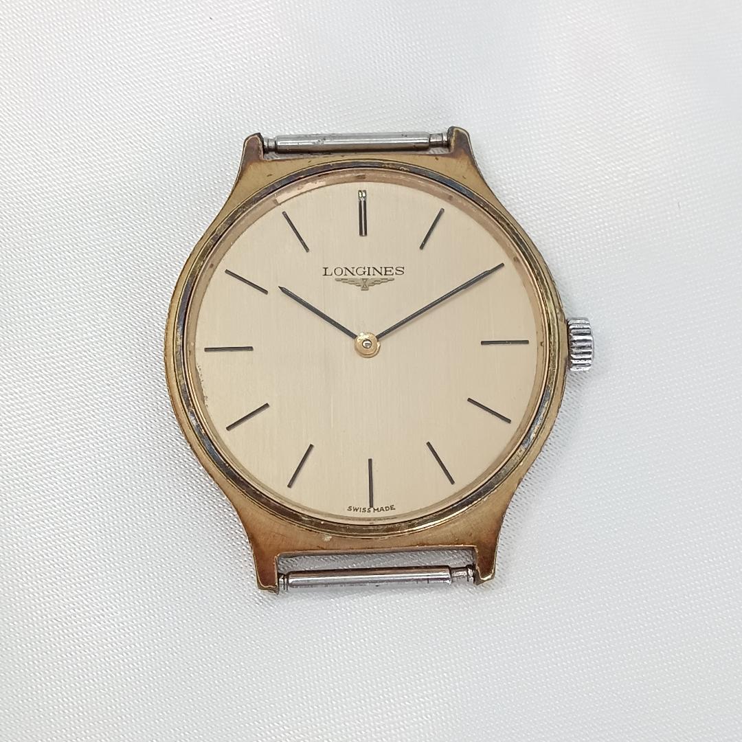 【稼働品】ロンジン ラウンド ステンレススチール ベルトなし ゴールド