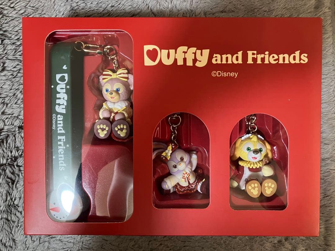 香港ディズニーランド　グリーティング限定　キャラクターキーホルダー付きトング