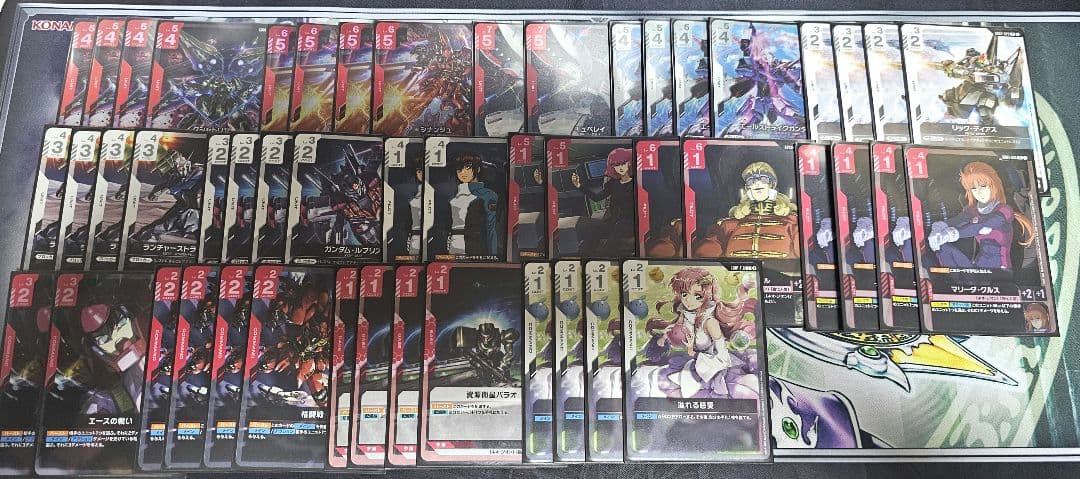 ガンダムカード 赤白デッキ 【スリーブ付き】