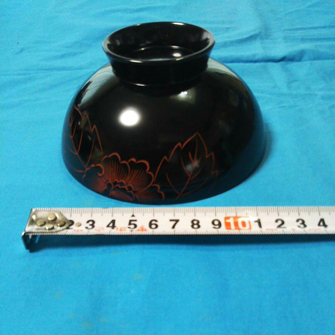 レア物、高級木製本漆塗り吸い物椀、お雑煮椀 ５人前