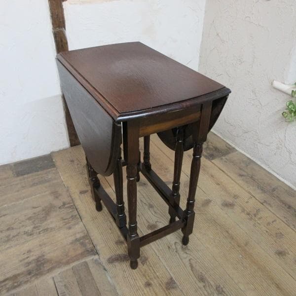 英国 アンティーク 家具 スモールゲートレッグテーブル バタフライ 6057e