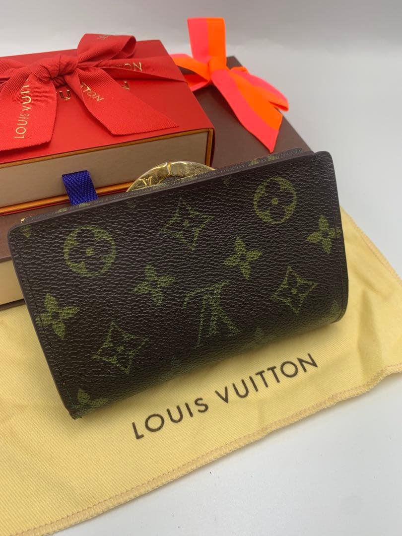 ルイヴィトン ポルトフォイユ ヴィエノワ がま口 二つ折り財布