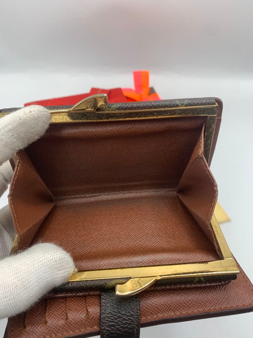 ルイヴィトン ポルトフォイユ ヴィエノワ がま口 二つ折り財布