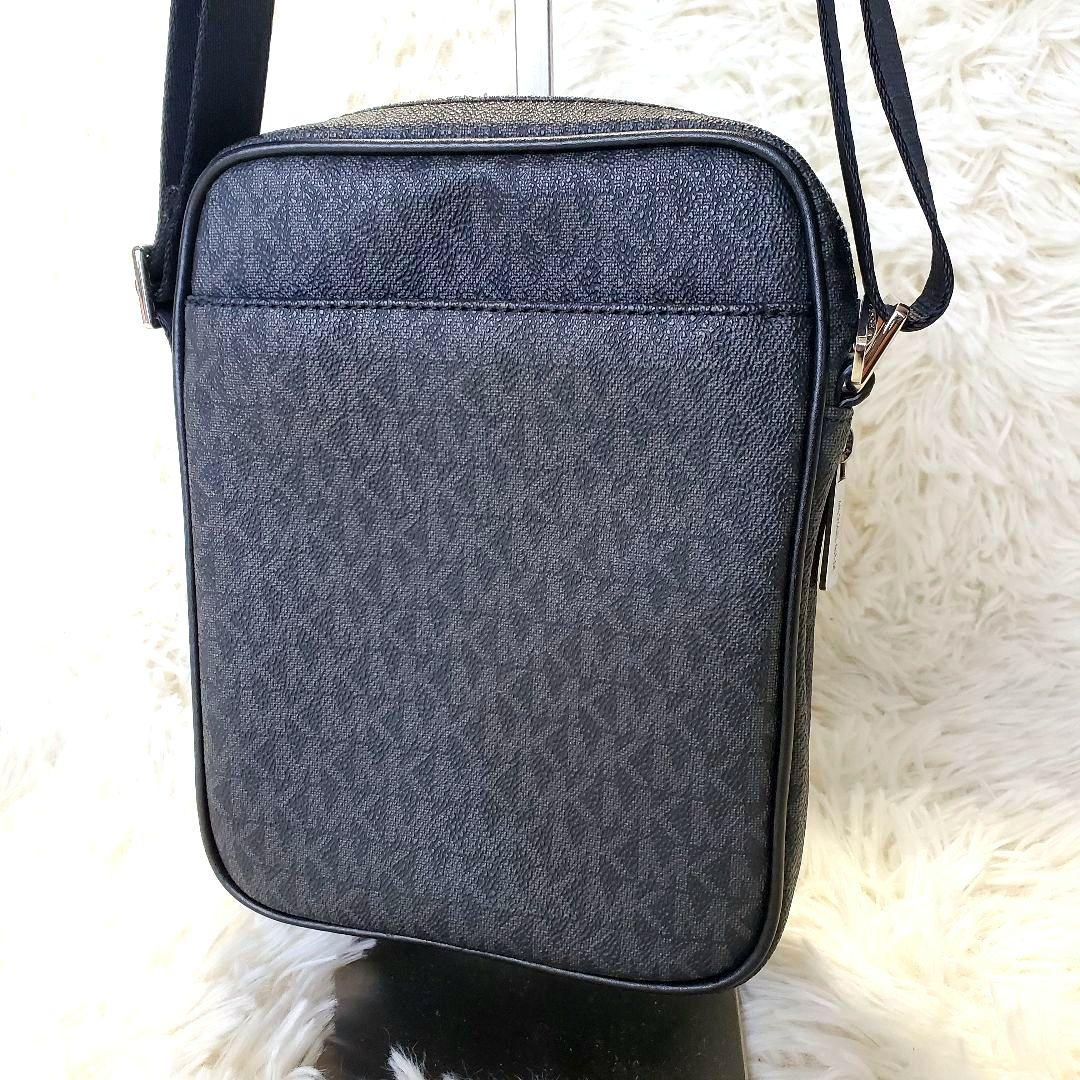 【美品】MICHAEL KORS ショルダーバッグ MKロゴ シグネチャー 黒