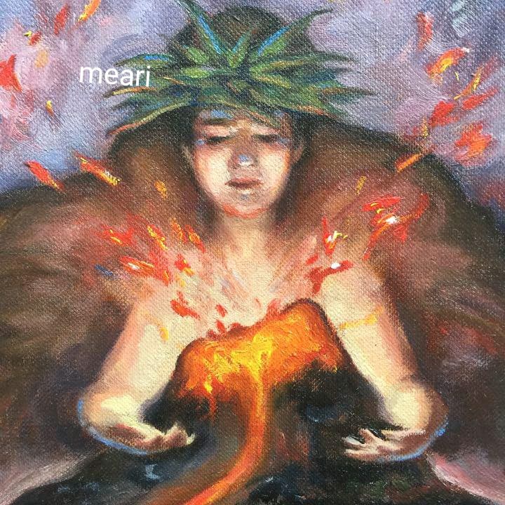 ペレ 手描き油絵 オリジナル 原画