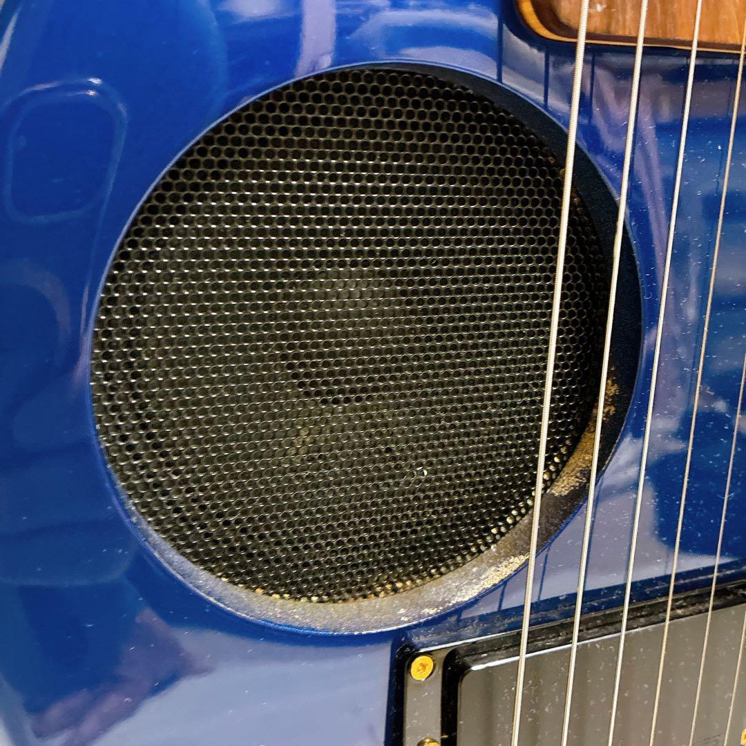 美品　ZO-3C ブルー アンプ内蔵ギター ゴールドパーツ専用ケース付き