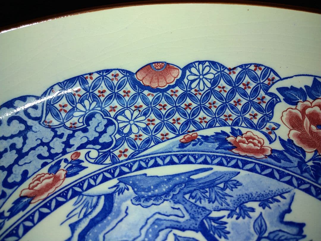 ⬛華やかな大皿⬛ヴィンテージ・コレクション品⬛【高級】素敵な九谷焼３1cm特大皿