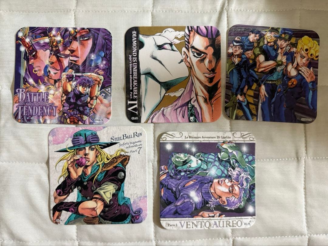 荒木飛呂彦原画展 ジョジョ展　アートコースター 特典付　全種　開封済み