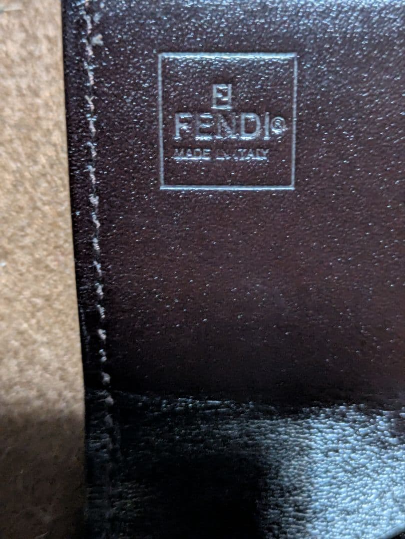 FENDI フェンディ ズッカ ブラウン 二つ折り長財布