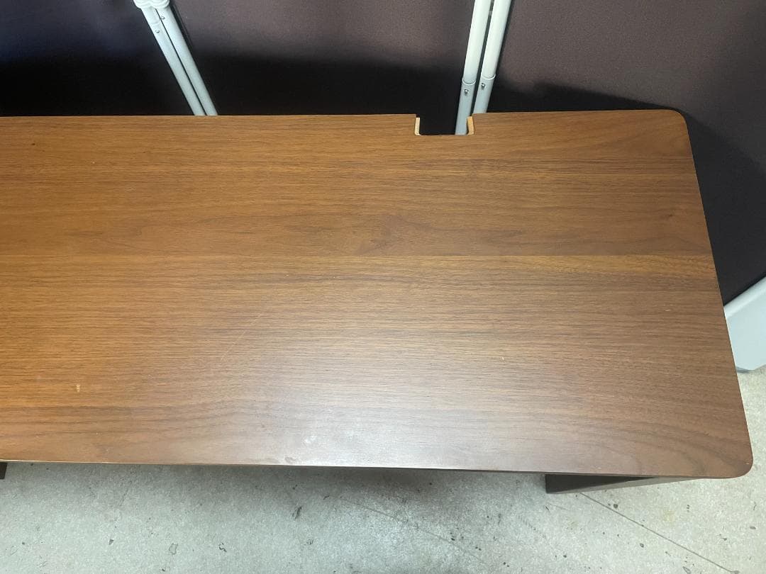 ベルメゾン 奥行きが選べるパソコンデスク ダークブラウン ウォルナット