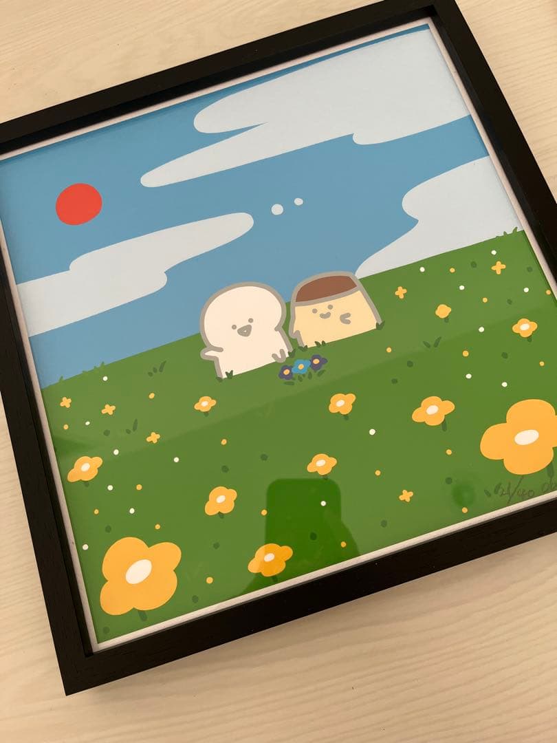 【新品未使用】 お文具といっしょ 複製原画 青いお花みつけた