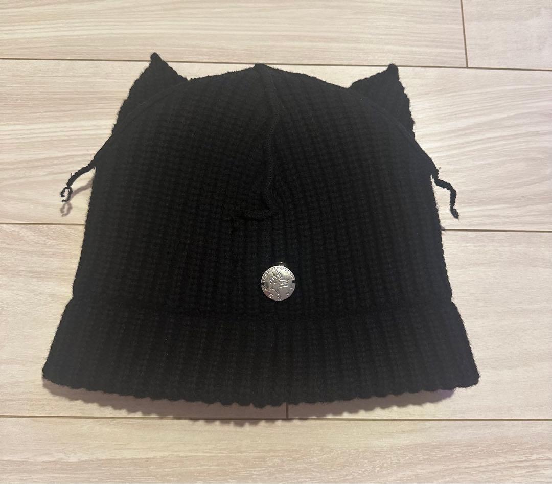 CHARLES JEFFREY LOVERBOY猫耳ニット帽ブラック