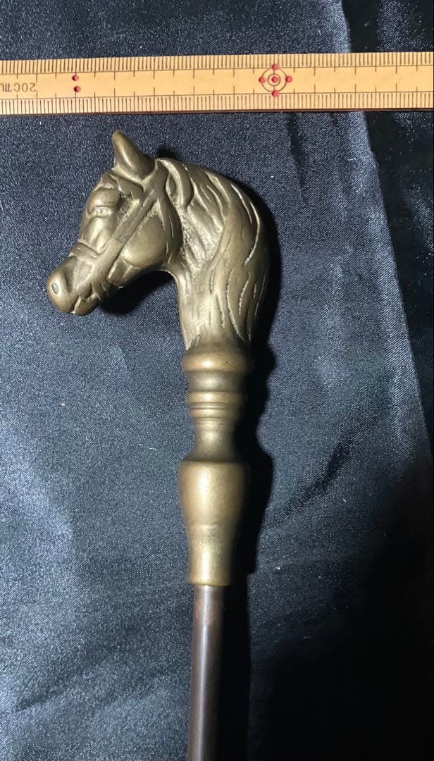 馬の頭デザイン アンティークスティック