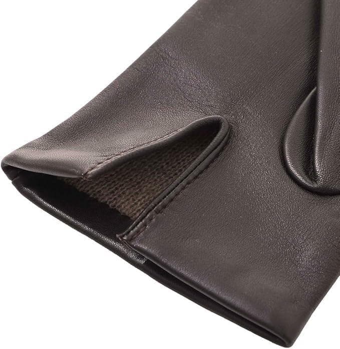 DENTS BATH 9001 ブラック レザー手袋　BLACK7.5 カシミヤ