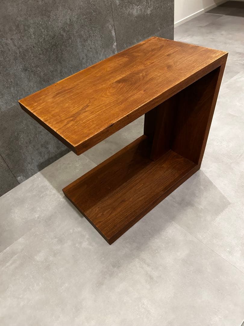 HIROMATSU天然木ウォールナット:サイドテーブル