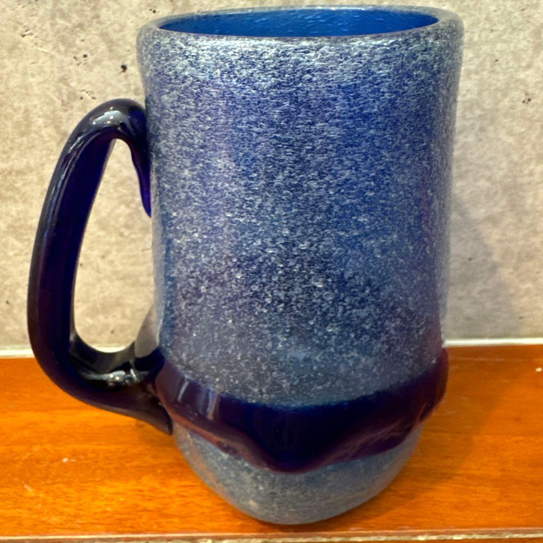 稲嶺盛吉.琉球ガラス.刻印あり.ジョッキ