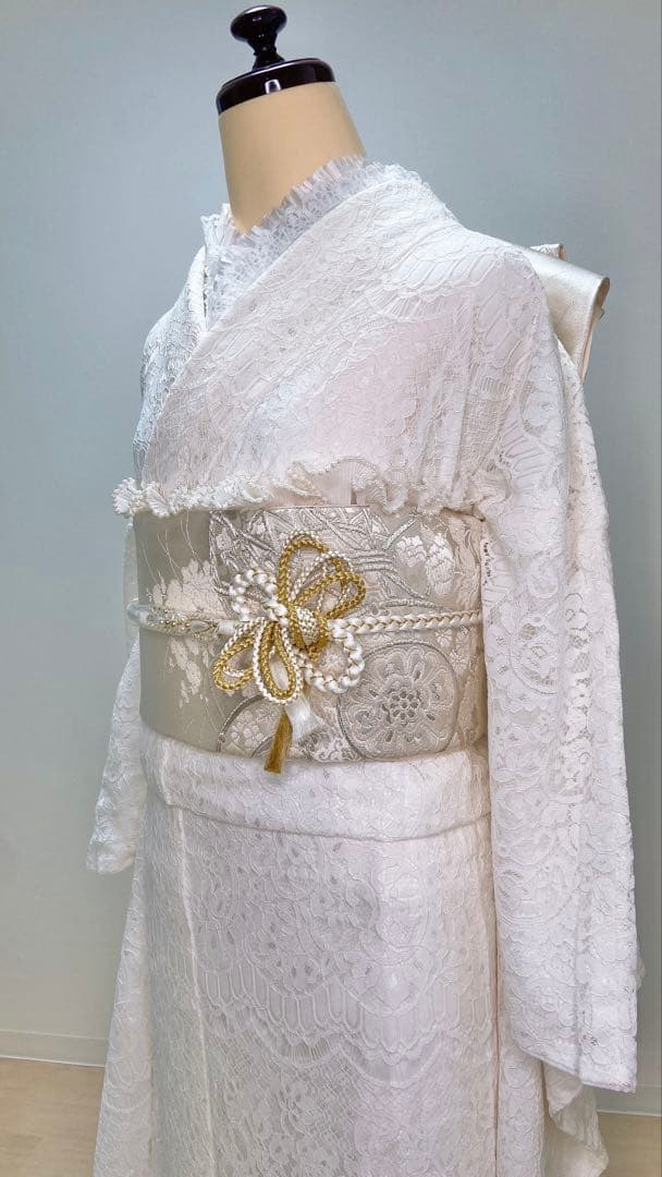 新品　振袖フルセット　振袖 成人式　ホワイト　振袖5点セット